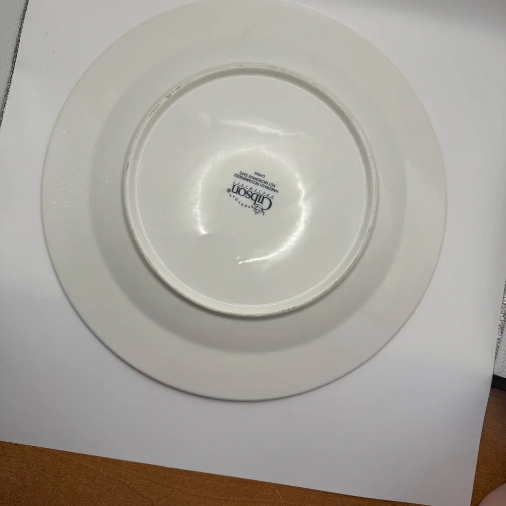 Vintage Gibson holiday poinsettia‎ serving platter